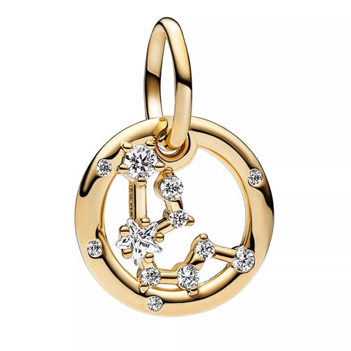Pandora Aquarius Zodiac Dangle Charm gold Hanger