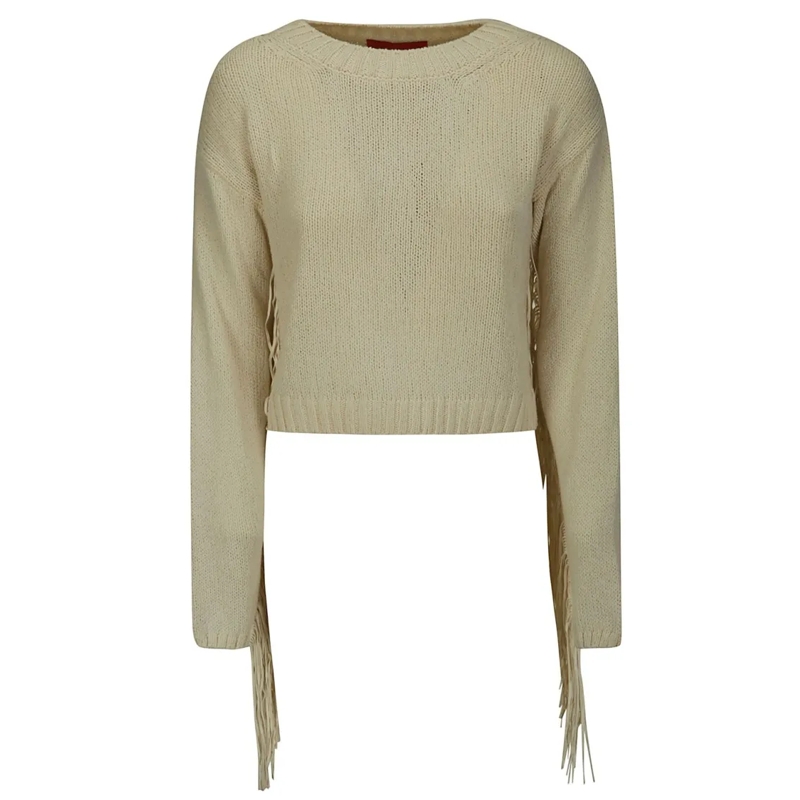 Wild Cashmere Trui Round Neckline Sweater Neutrals