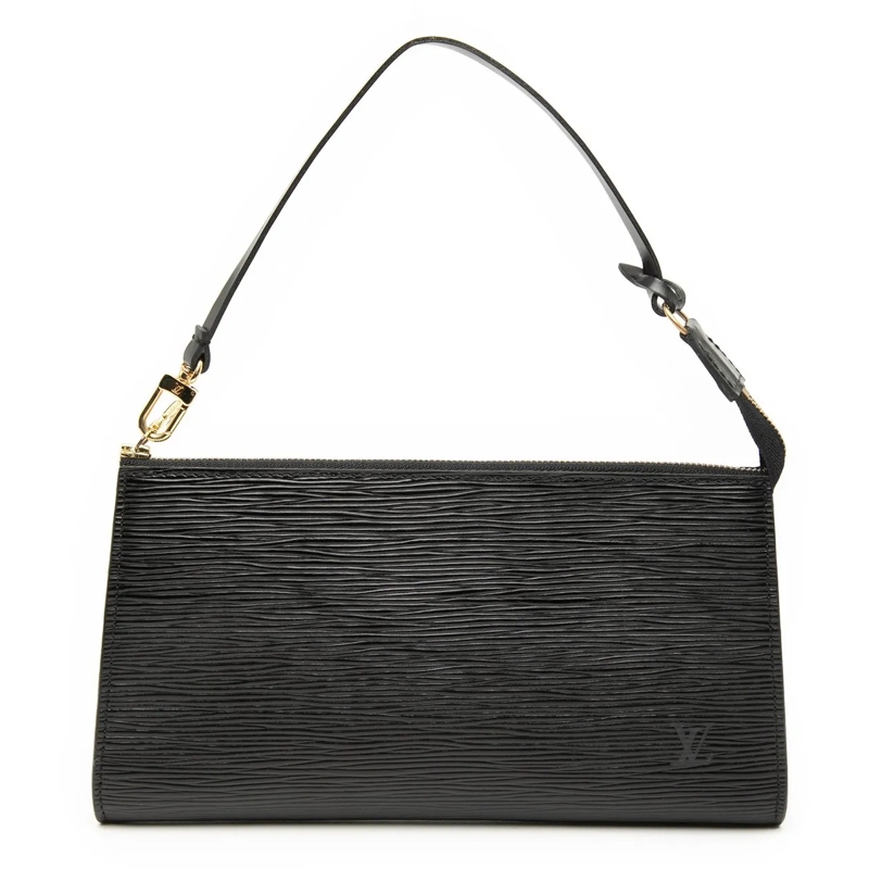 Louis Vuitton Schultertasche Epi Pochette Accessoires schwarz