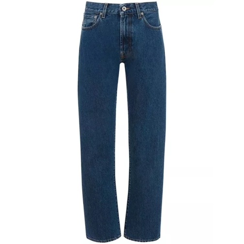 J.W.Anderson High-Rise Straight-Leg Denim Jeans Green Rechte Been Jeans
