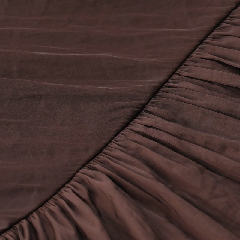 Luisa Cerano Maxikleid Midikleid aus Satin braun(Image 4)
