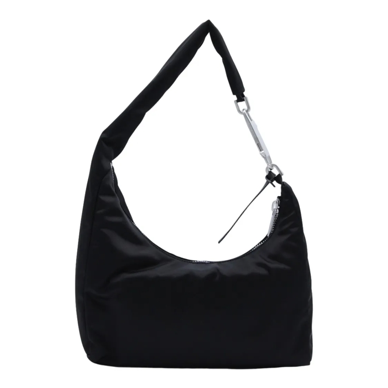 Rick Owens Sac à bandoulière Shoulder Bag With Padded Strap And Silver-Tone Har Black