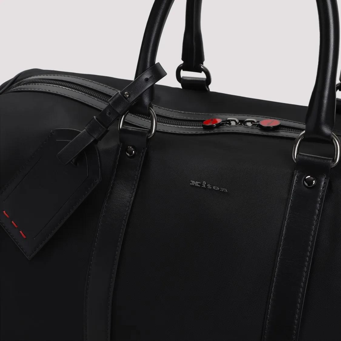 Thumbnail - Kiton Koffer - Spacious Black Polyamide Travel Bag - Gr. unisize - in Schwarz - für Damen