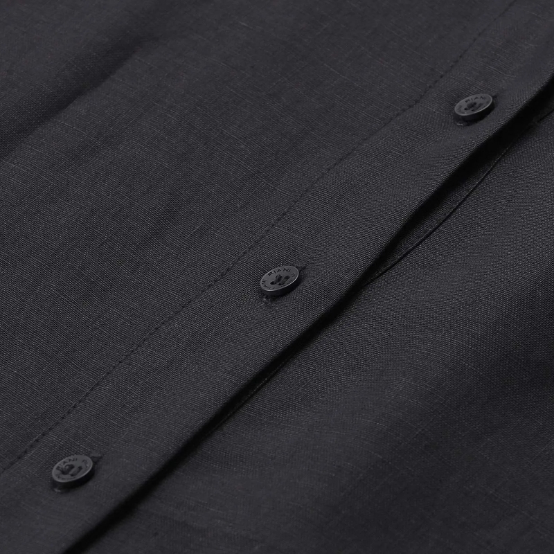 Riani Minikleid Midikleid aus Leinen schwarz(Image 3)