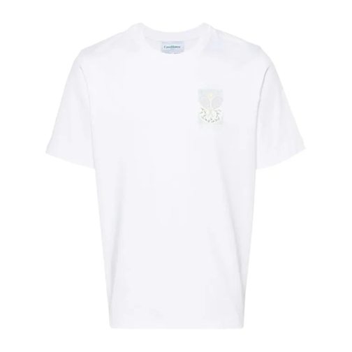 Casablanca Tennis Pastelle Cotton T-Shirt White 