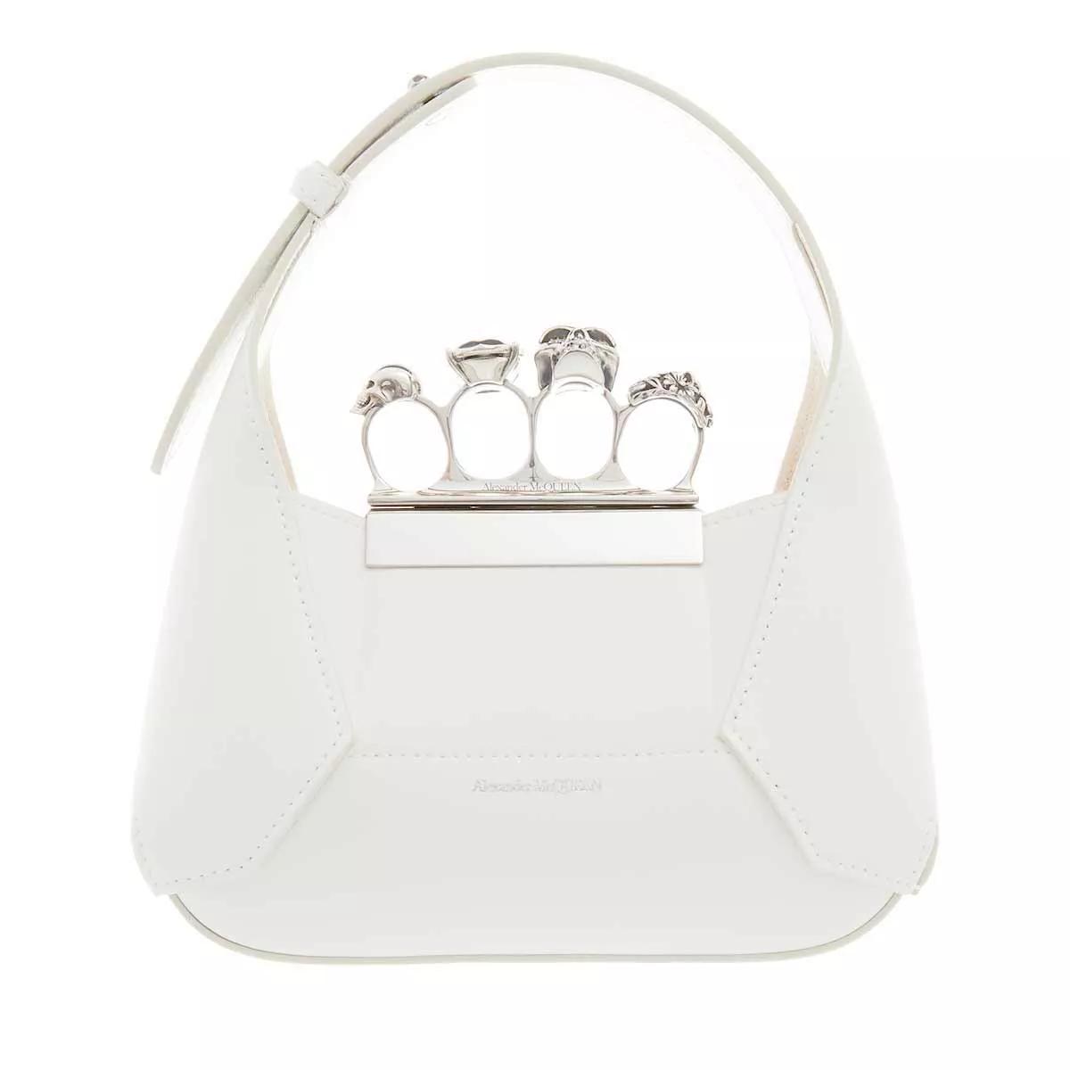Alexander McQueen The Jewelled Hobo Mini Bag Softivory | Minitasche