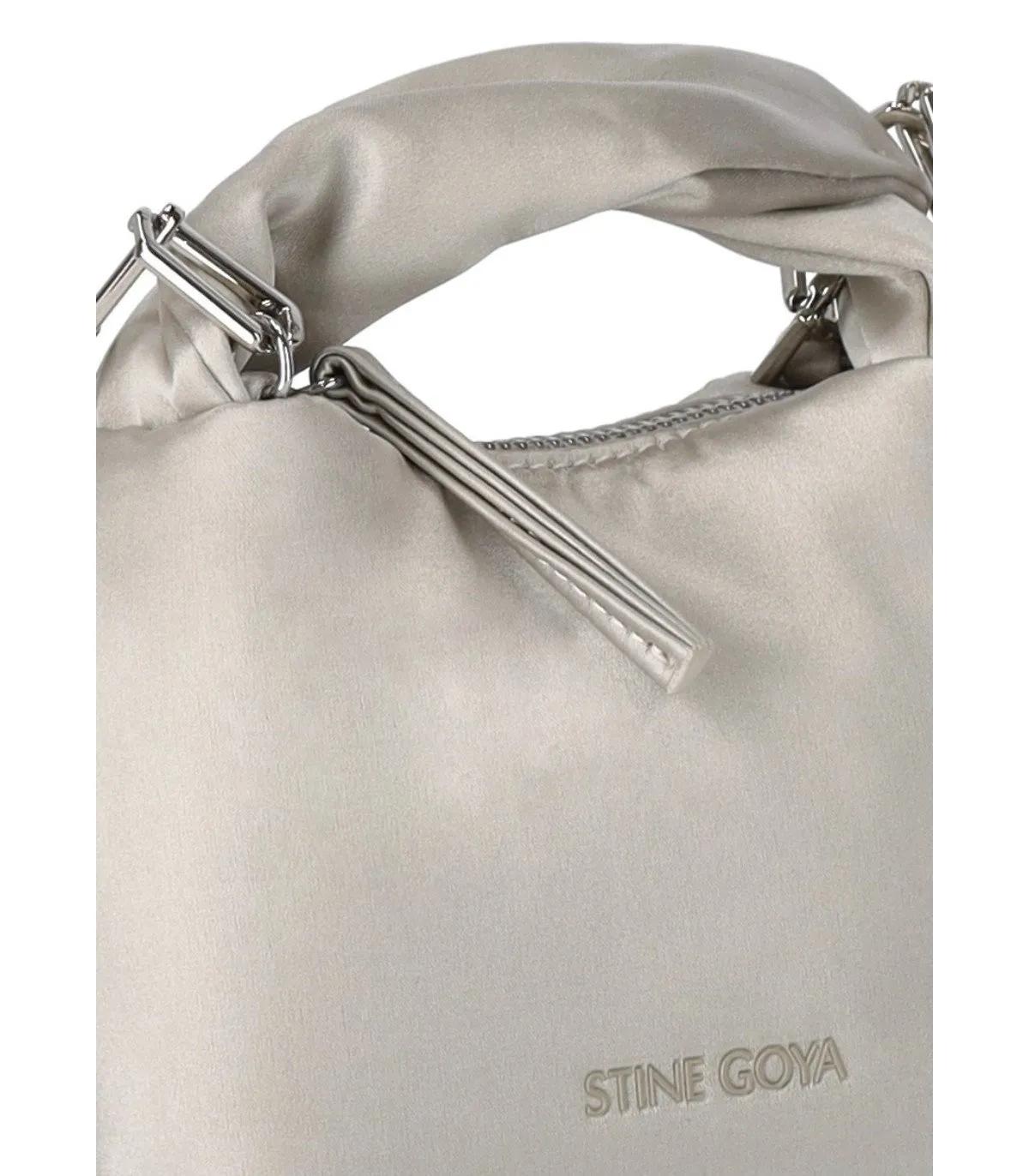 Stine Goya Crossbody bags ZIGGY SATIN GRAUE MICRO TASCHE in grijs