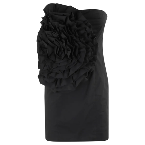 Rotate Mini robes Big Flower Mini Dress Black