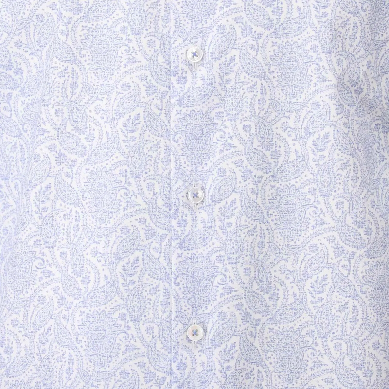 STENSTRÖMS Chemise Regular-Fit Hemd mit Paisleymuster blau(Image 3)