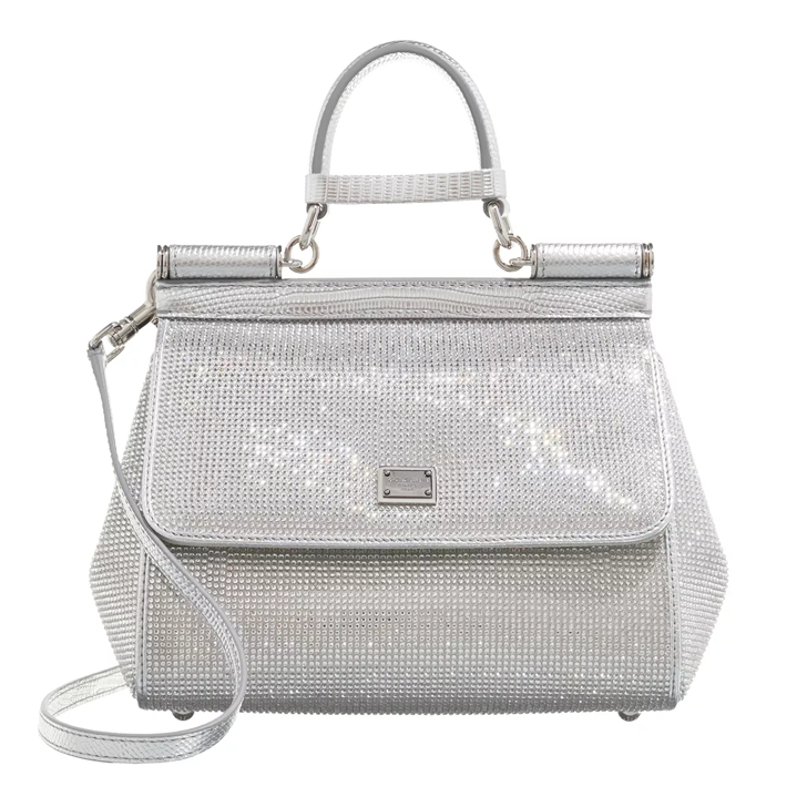 Silver satchel store handbag