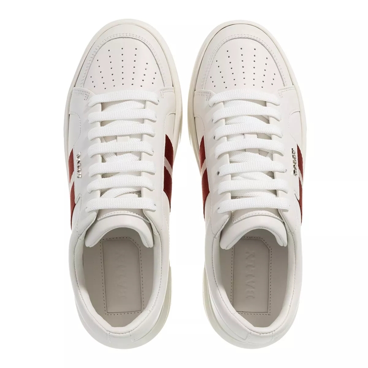 Bally red high sales top sneakers