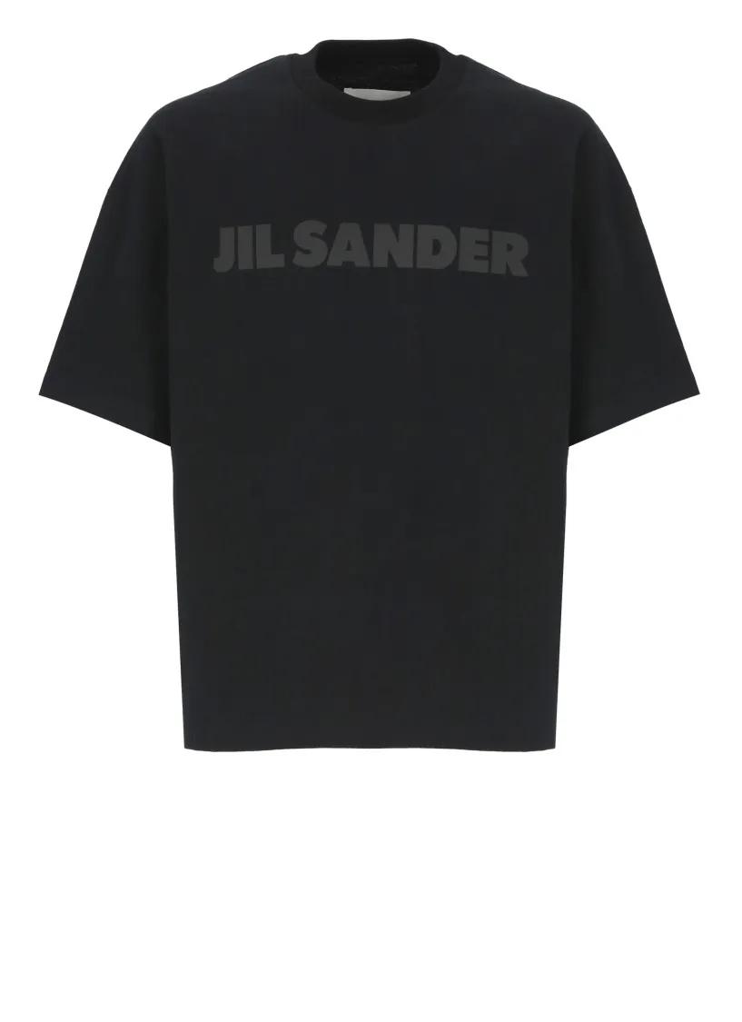 Thumbnail - Jil Sander - Black Cotton T-Shirt - Größe S - schwarz