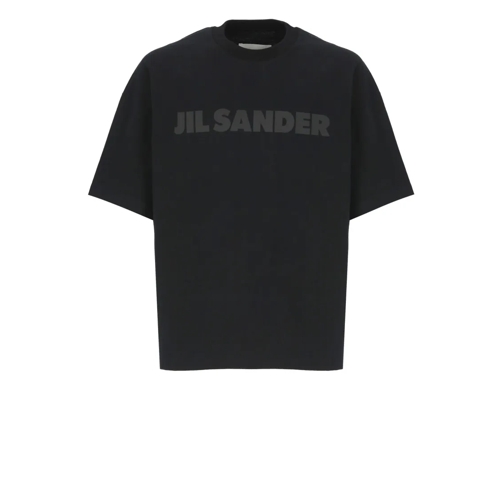 Jil Sander T-Shirts Black Cotton T-Shirt Black