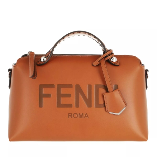 Fendi By The Way Bowling Bag Leather Beige Borsetta