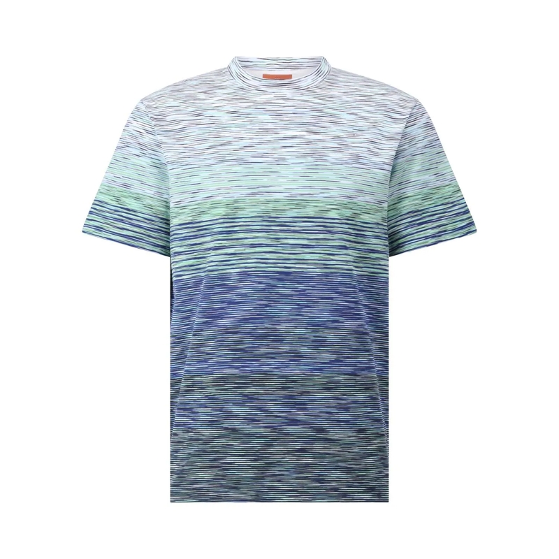 Missoni Overhemd Buntes T-Shirt mit Streifen Grün