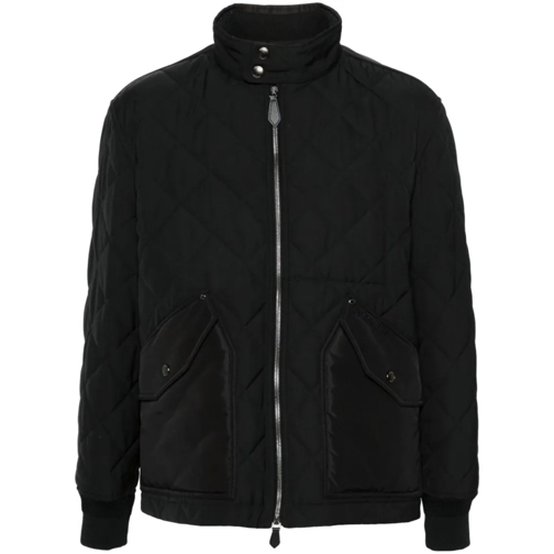 Burberry Overgangsjas Quilted Zip-Up Jacket With Contrast Details Black