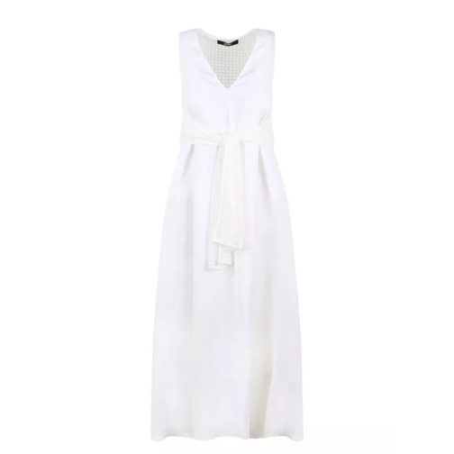Herno Light Viscose And Spring Lace Dress White 