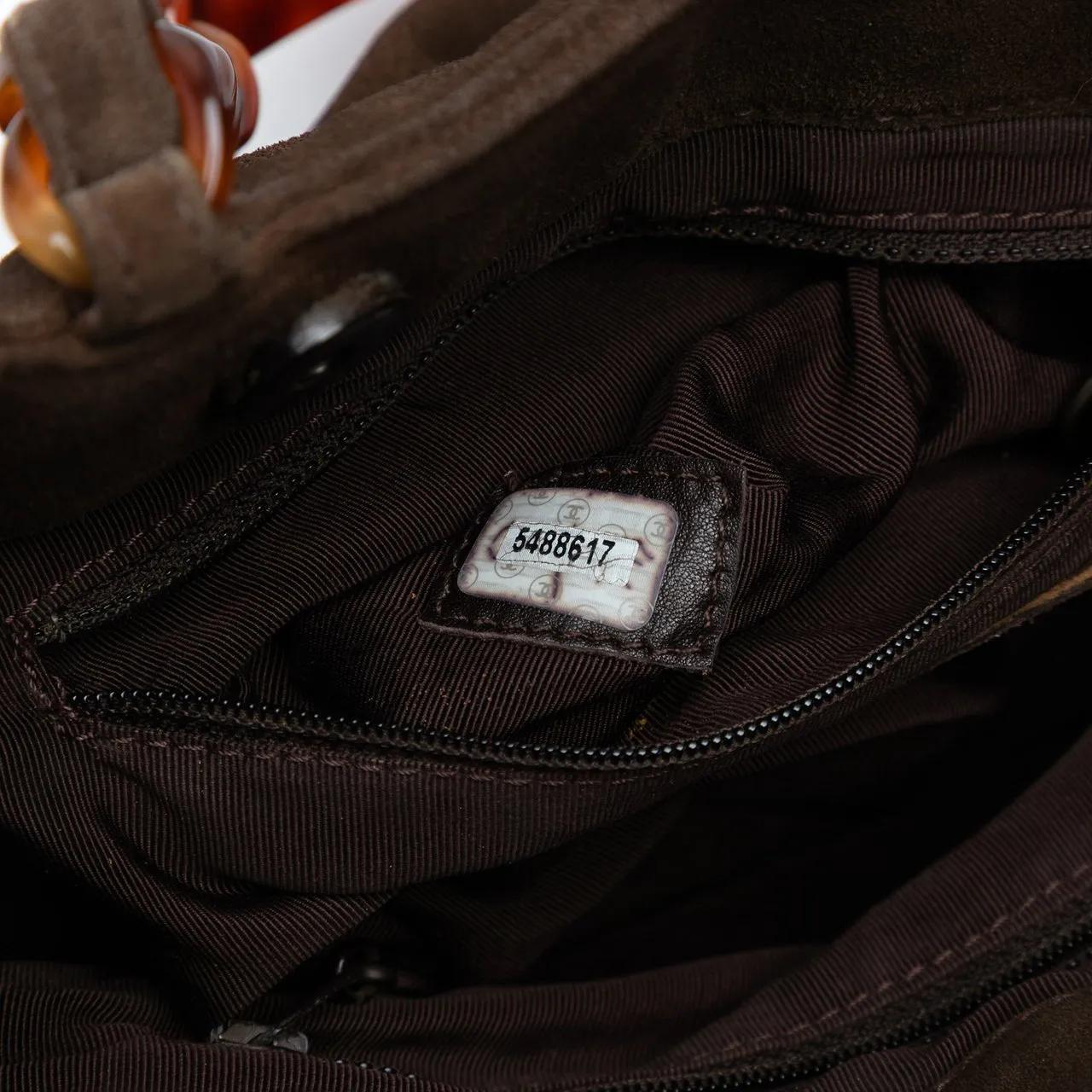 Thumbnail - Chanel Shopper - CC Suede Tote - Gr. unisize - in Braun - für Damen