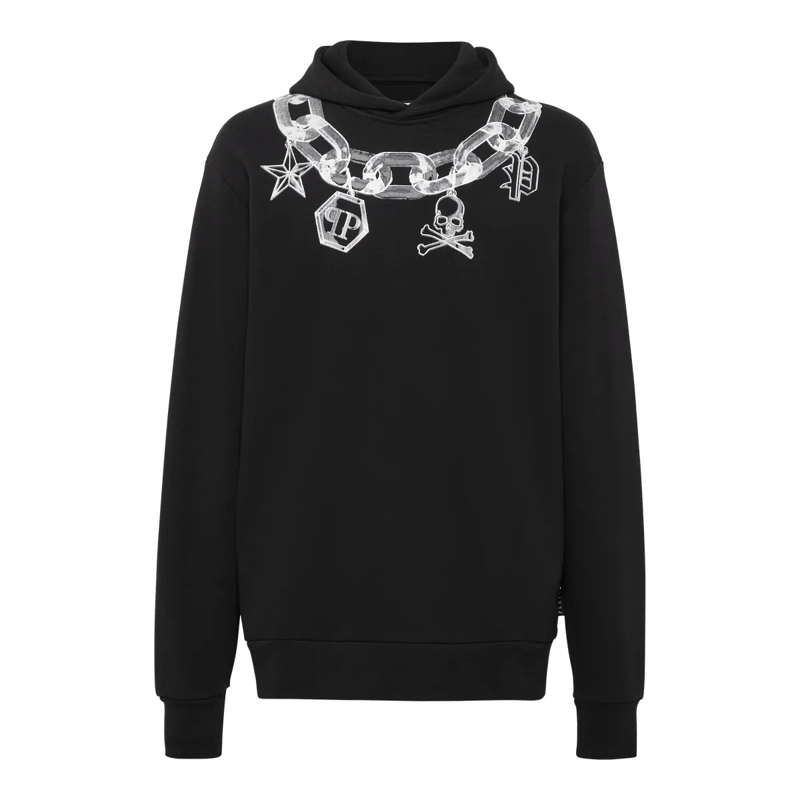 Philipp Plein Top Hoodie schwarz