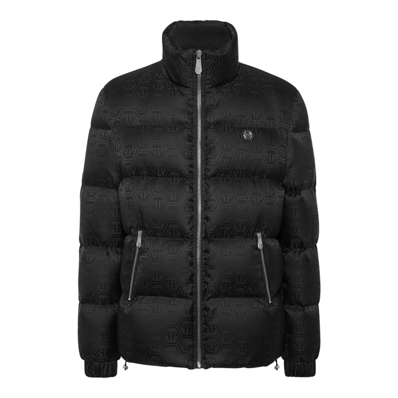 Philipp Plein Daunenjacke Daunenjacke Monogram schwarz