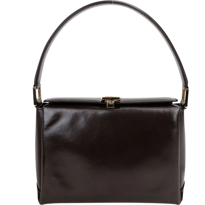 Gucci Tote Gucci Classic Brown Leather Handbag braun