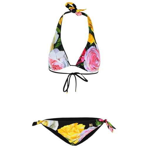 Dolce&Gabbana  'Peonie' Polyamide Blend Bikini Multicolor