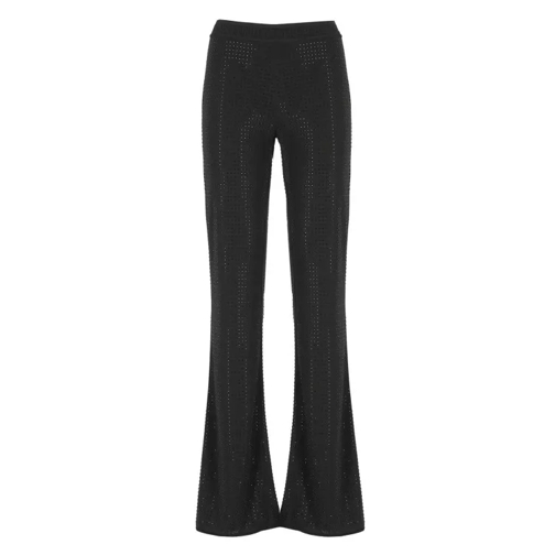 Versace Jeans Couture Pants With Strass Black 