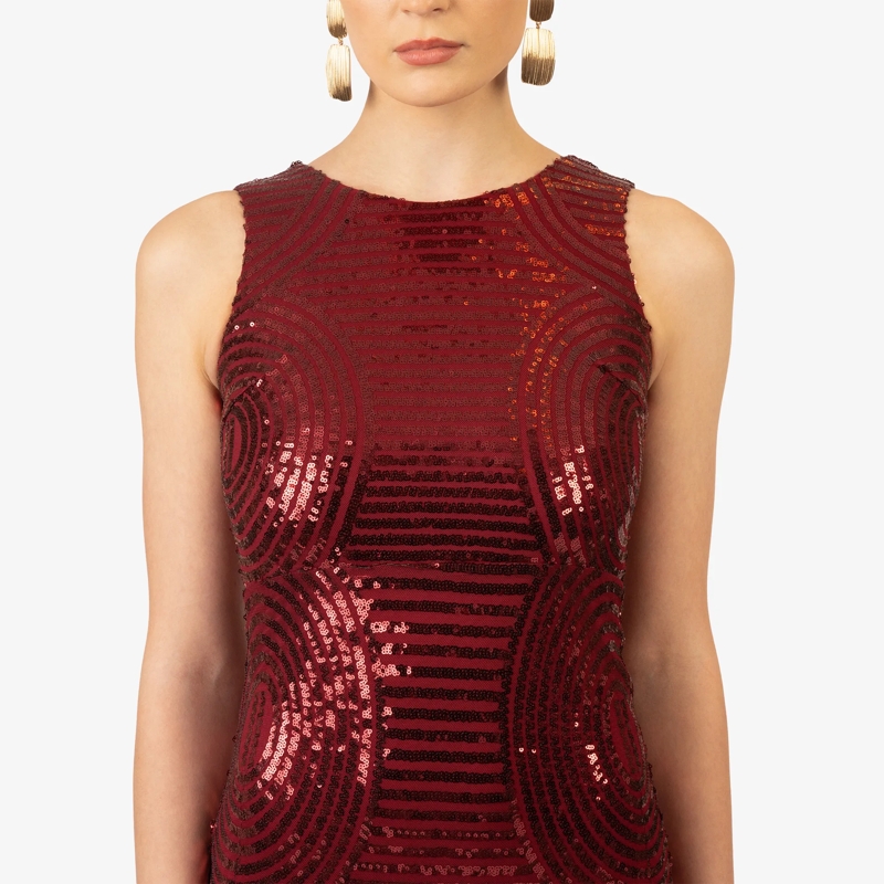 Kraimod Kleid Paillettenkleid bordeaux(Image 5)