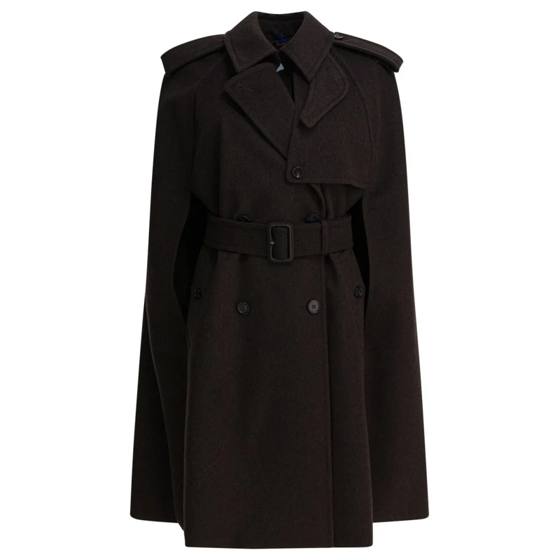 Burberry Bontjassen "Belmont" Cashmere Coat Black