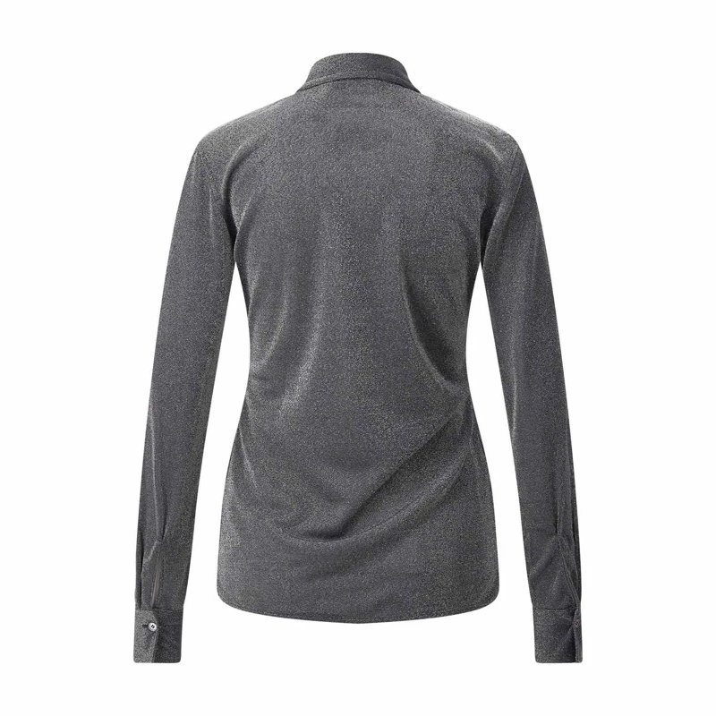 CALIBAN Chemisier Glitzernde Hemdbluse grau(Image 2)