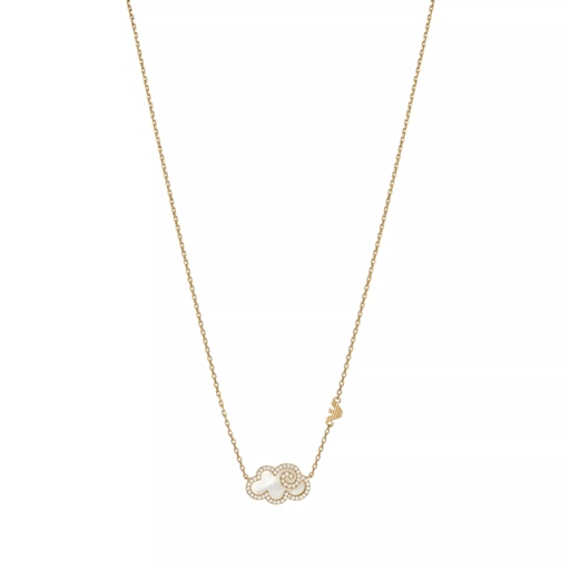 Emporio Armani Brass Pendant Necklace Gold Mittellange Halskette