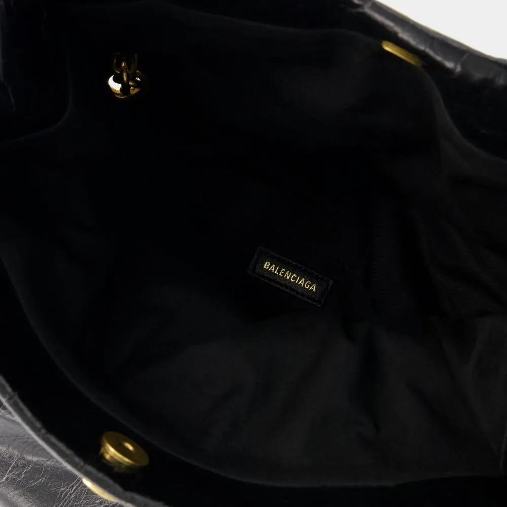 Balenciaga Hobo bags Monaco Hobo Bag S Leather Black in zwart
