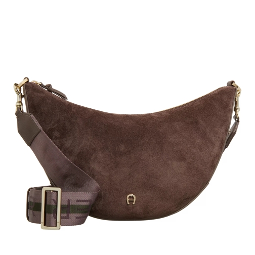 AIGNER Zita Coal Brown Sac à bandoulière