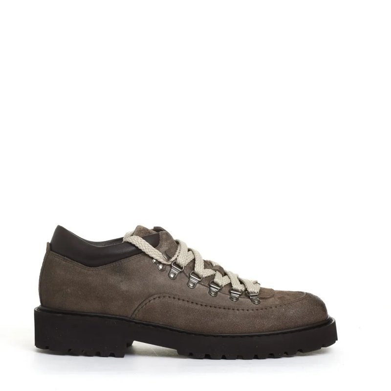 Doucal's Schnürschuhe Taupe Suede Trekking Shoe Brown