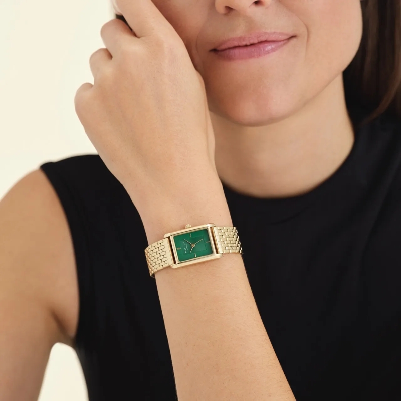 Rosefield Quarzuhr Damenuhr Heirloom Eckig grün(Image 2)