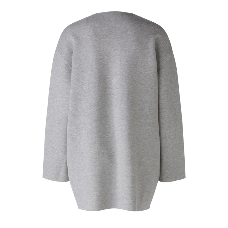 Oui Strickjacke Strickmantel hell-grau (Image 6)