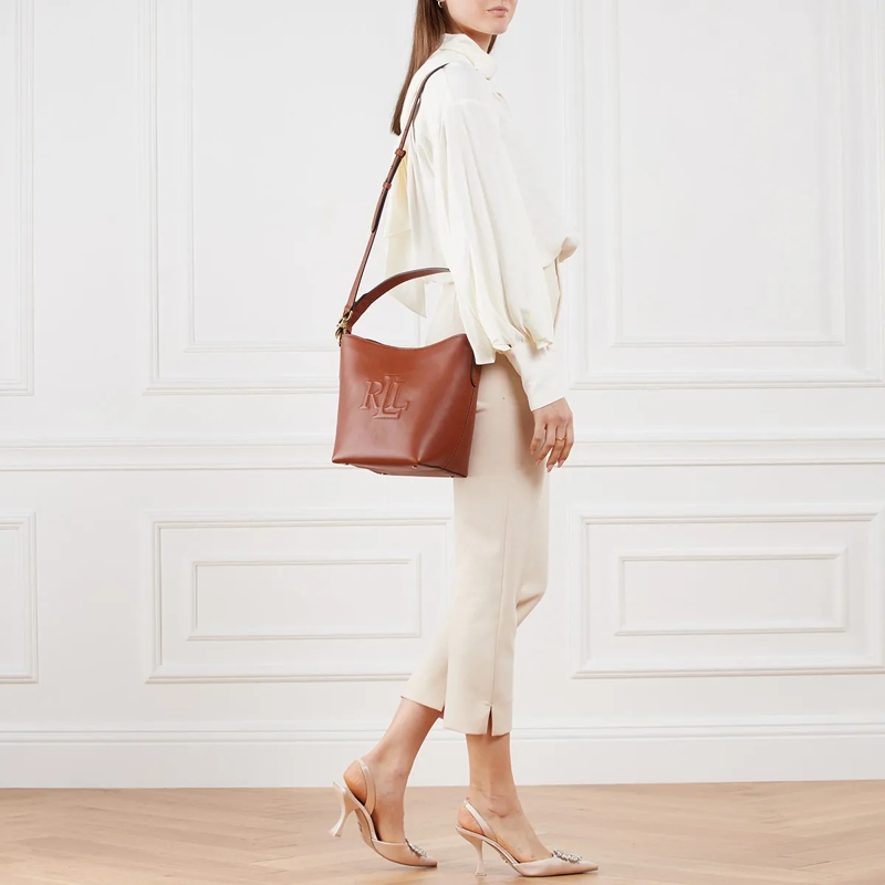 Lauren Ralph Lauren Bucket Bag Witley Md Bk-Bucket Bag-Medium Lauren Tan(Image 3)