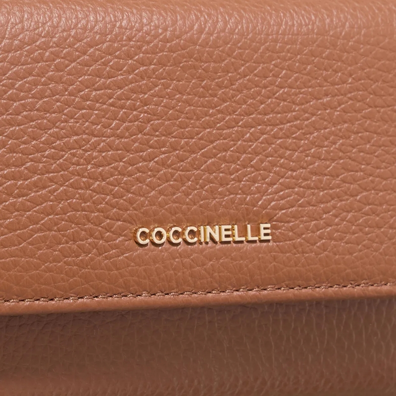 Coccinelle Portemonnaie mit Überschlag Metallic Soft Cognac(Image 4)