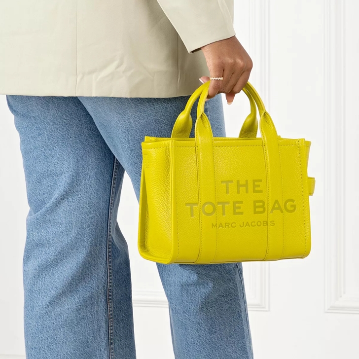Marc Jacobs The Leather Mini Tote Bag in Citronelle