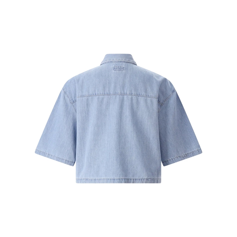 Adriano Goldschmied Bluse Hemdbluse Kodiak aus Denim blau(Image 2)