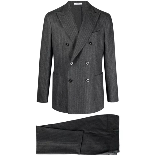 Boglioli Grey Wool Dress Suit Grey Kombinationer av kostymer