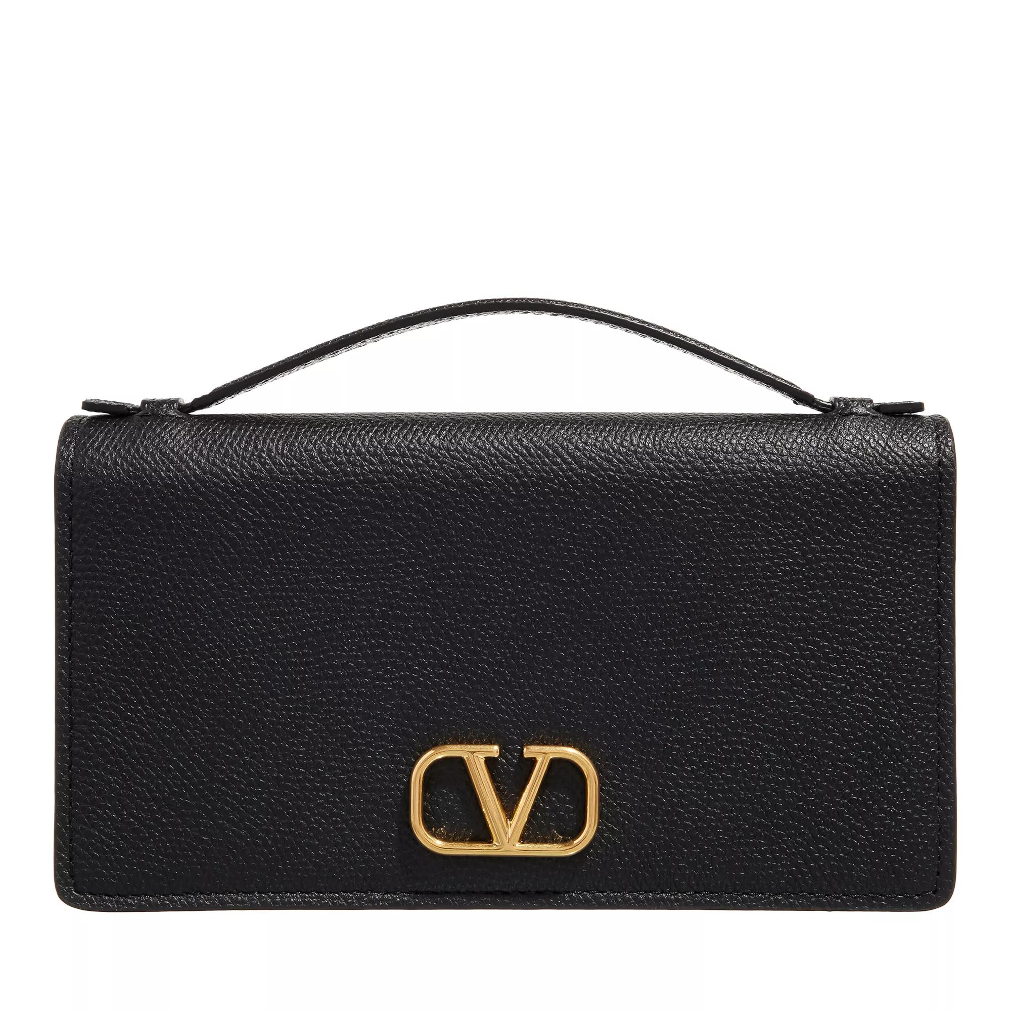 Valentino Garavani Wallet On Chain Logo Signature Nero Wallet On A Chain