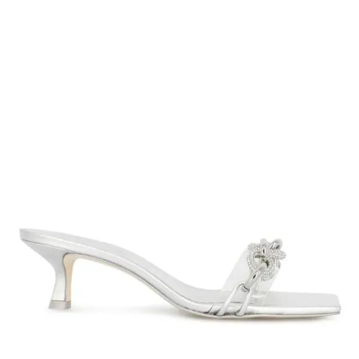 Cult Gaia Silver Lynn Sandals White Sandale