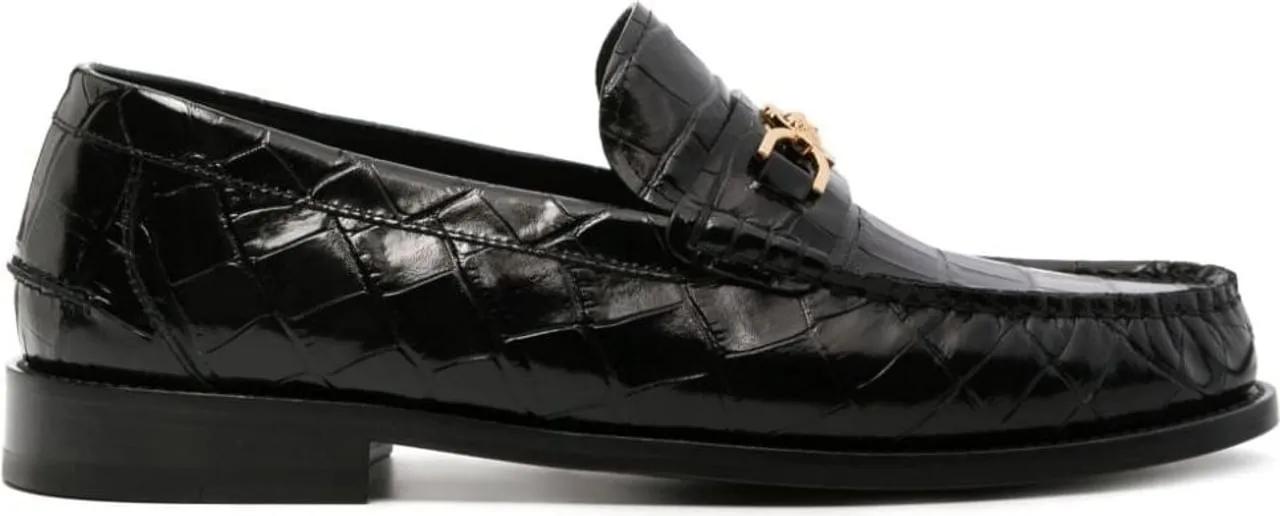 Versace Loafers & Ballerinas - Flat shoes Black Black - Gr. 40 (EU) - in Schwarz - für Damen