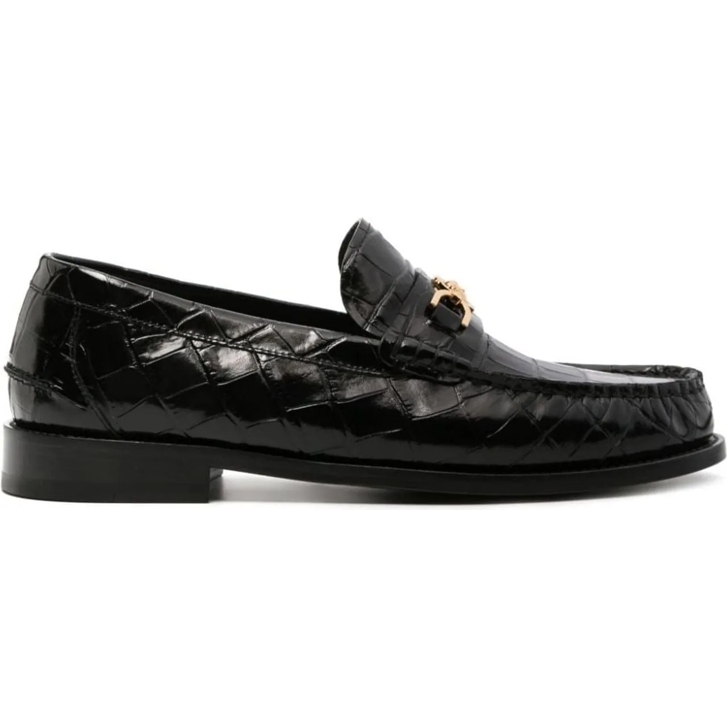 Black versace dress shoes on sale