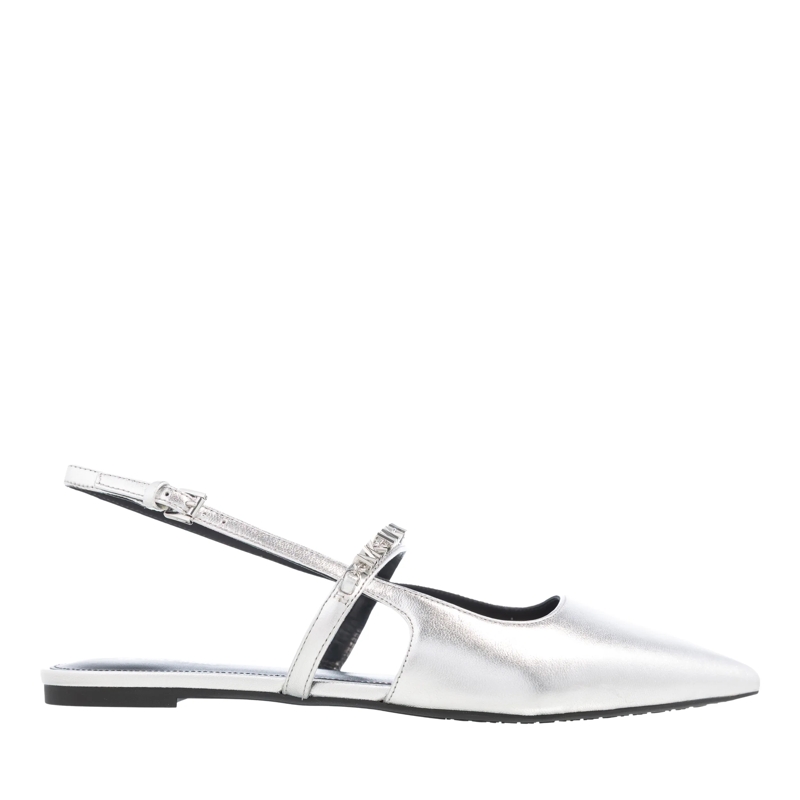 MICHAEL Michael Kors Ballet Flats Dina Flex Sling Flat Silver