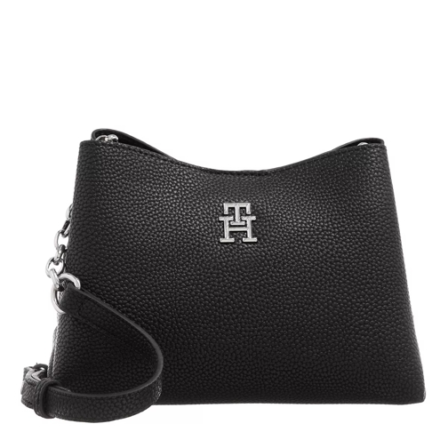 Tommy Hilfiger Th Emblem Crossover Black Crossbody Bag