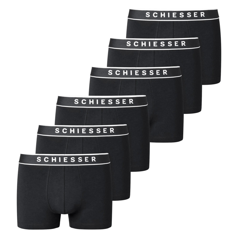 SCHIESSER  3PACK Shorts 6er Pack schwarz