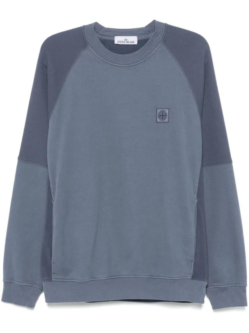 Thumbnail - Stone Island - Compass-Badge Sweatshirt - Größe L - blau