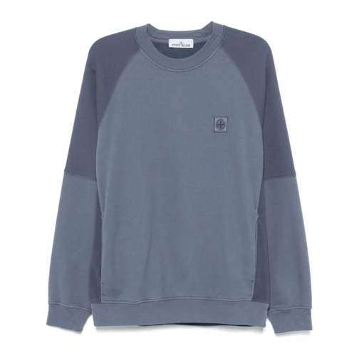 Stone Island Sweatshirts Compass-Badge Sweatshirt Blue